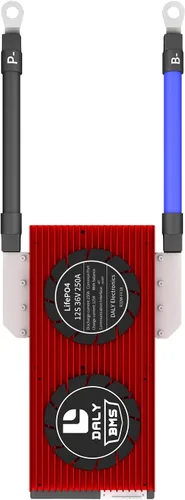 Vista 12 de DALY Programable Smart BMS Lifepo4 12S 36V 30A LiFePO4 Tablero de protección de batería con cables de equilibrio Comunicación UART para convertidor