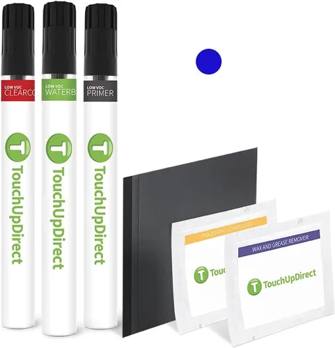 Vista 281 de TouchUpDirect RBG Azul Ártico Metálico Compatible con Pintura de Retoque Exact Match para Nissan, Kit Esencial en Aerosol