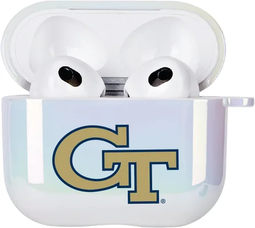 Vista 5 de Funda para Airpods de TPU del Instituto Tecnológico de Georgia, clásica Blanco