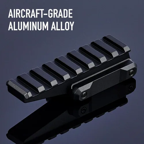 Vista 7 de YSS Red Dot Riser Mount Picatinny Riser Mount Adaptor Voladizo Diseño Voladizo 8 Ranura 3.9 pulgadas para Red Dot Sight Scope Mount