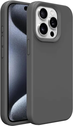 Vista 24 de Funda de silicona prémium para iPhone SE/8/7, con forro de microfibra suave antiarañazos, a prueba de golpes, color negro, iPhone SE/8/7
