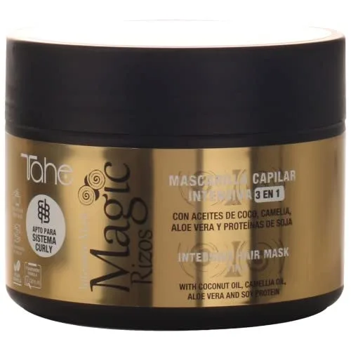 Vista 4 de Tahe Pack Curly - Champú Low Poo 10.1 fl oz + máscara 3 en 1 10.1 fl oz + Activador de rizos 6.8 fl oz