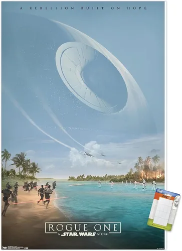 Vista 10 de Trends International Star Wars: Rogue One - Teaser Wall Poster, 14.725" x 22.375", Barnwood Framed Version