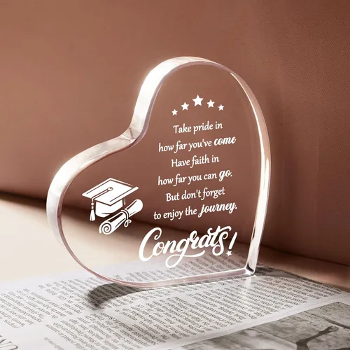 Vista 5 de Regalos de graduación, regalos de graduación 2026 para ella y él, recuerdo acrílico inspirador, decoración de graduación de escuela secundaria