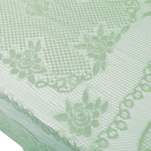 Vista 3 de Rockcloud Mantel rectangular de poliéster de 60 x 89 pulgadas para decoración de banquetes de boda, fiesta, color verde