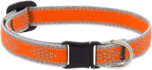 Vista 11 de Collar de seguridad reflectante para gatos de 1/2 pulgada de ancho con diamante verde que se ajusta de 8 a 12 pulgadas
