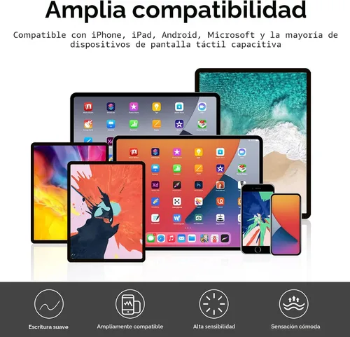 Vista 3 de Digiroot - Lápiz capacitivo para pantalla táctil, 4 lápices capacitivos para iPad, alta sensibilidad y precisión, apto para iPhone/iPad Pro/tabletas