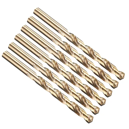 Vista 22 de PATIKIL Broca Jobber de 0.039 in, vástago recto M35 cobalto 5% acero de alta velocidad 135° acabado dorado para metal duro de acero inoxidable - 2