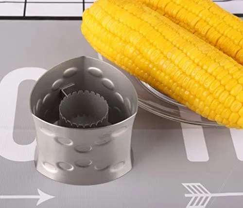 Vista 6 de Cortador pelador de maíz de acero inoxidable para cocina casera con hoja dentada