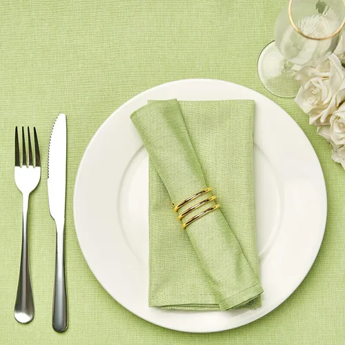 Vista 24 de Mebakuk Juego de 6 servilletas de tela de primera calidad de 17 x 17 pulgadas, lavables y pequeñas, servilletas de mesa suaves para bodas, fiestas