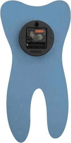 Vista 5 de Timelike Reloj de pared moderno de dientes, silencioso, sin tictac, médico, dentista, clínica dental, arte de pared, decoración de pared, para Azul