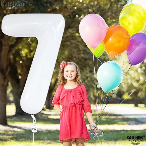 Vista 1051 de KatchOn Globo negro del número 1 de 40 pulgadas, globo de feliz cumpleaños Large Mylar Number One Balloon for 1st Birthday Decorations, Foil
