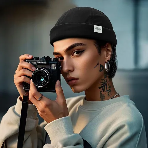Vista 3 de Croogo Brimless Docker - Gorro unisex enrollado con puños enrollados, gorro de algodón sin visera, gorro de algodón para propietario, gorra casual