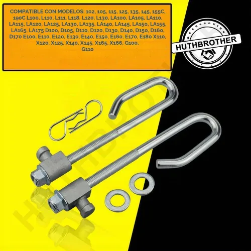Vista 2 de Huthbrother GX24864 GX21718 Kit de barra de elevación de cubierta, compatible con J-OHN D-eere 14M7465 GX26085 24M7053, para E130 Deck Lift Link Kit