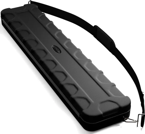 Vista 2 de Casemaster Parallax Guard - Estuche para taco de billar de 2 x 2, con capacidad para 2 culatas y 2 ejes, funda acolchada de espuma, Oxford 600D