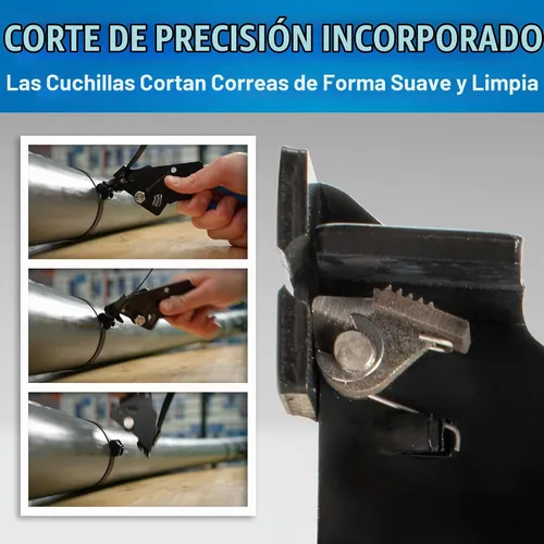 Vista 4 de Jonard Tools CTT-05 Deltec® Herramienta de tensado y corte de correas de sujeción de cables, capacidad de ancho de correa de 0.183 a 0.500 pulgadas