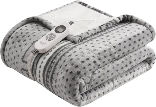 Vista 12 de Woolrich - Manta eléctrica de felpa Sherpa de 50 x 60 pulgadas, térmica Ciervo