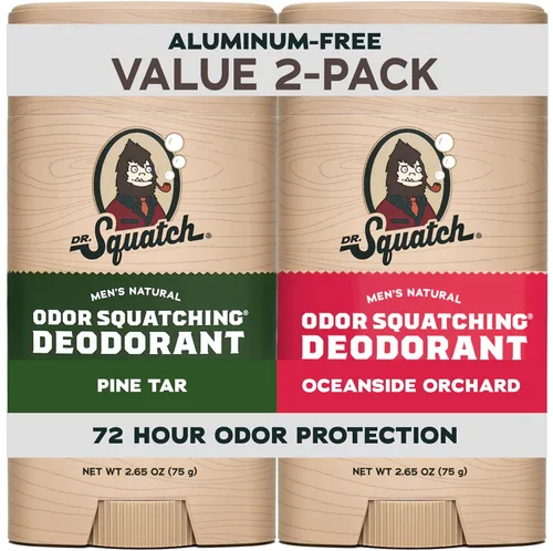 Vista 22 de Dr. Squatch Desodorante natural para hombres, sin aluminio, Summer Citrus + Cool Fresh Aloe, 2.65 oz, 2