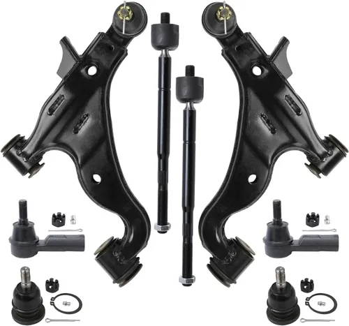 Vista 333 de Detroit Axle - Kit de brazos de control de extremo de 8 piezas para Toyota 2001-2003 Highlander 2002-2003 Camry Lexus ES300, 2 conjuntos de brazos
