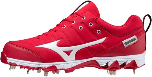 Vista 19 de Mizuno Tenis de béisbol Ambition 2 de 9 picos para hombre Blanco y negro (9000)