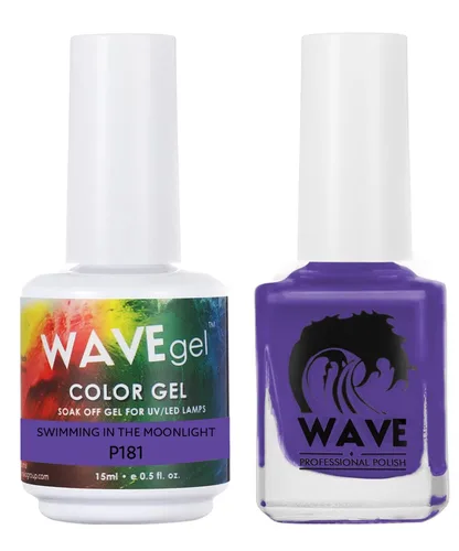 Vista 138 de WAVEGEL - Juego dúo de gel y esmalte de uñas a juego - Colección Simplicity - #P109 Blizzard I 0.5 onzas