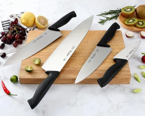 Vista 6 de Cuisine Pro - Cuchillo de chef de 12 pulgadas, hoja de acero inoxidable de alto carbono certificada NSF, borde afilado extra ancho, mango ergonómico