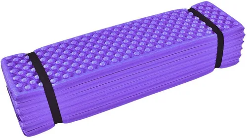 Vista 9 de Luqeeg Espuma para dormir Pad Camping Mat, espuma al aire libre Camping Mat plegable playa tienda de dormir colchón () Púrpura