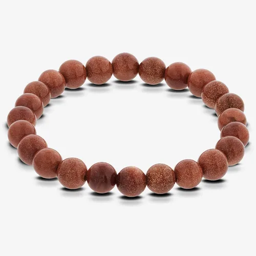 Vista 161 de Gem Avenue Handmade Round Bead Stretch Bracelet Unisex Natural Stone Beaded Jewelry for Men & Women, Elastic Wristband for Daily Wear