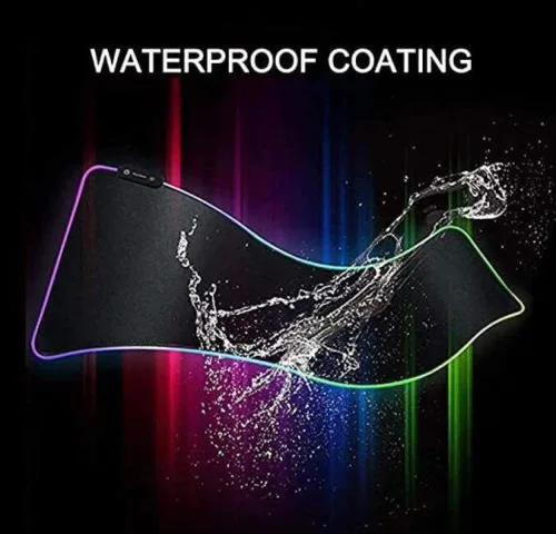 Vista 4 de Overlord - Tapete antideslizante para teclado RGB, tapete de escritorio, tapete para mouse XXL para juegos Mause Ped PC Gamer LED teclados MAT