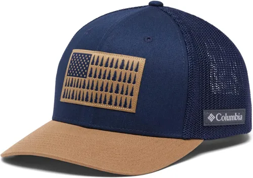 Vista 12 de Columbia Bola de malla unisex con bandera de árbol Verde oliva/azul marino universitario
