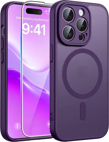Vista 28 de FNTCASE para Samsung Galaxy Z Fold 7 Estuche Magnético: Funda de Teléfono Celular con Textura Mate Translúcida, Protección contra Caídas de Grado
