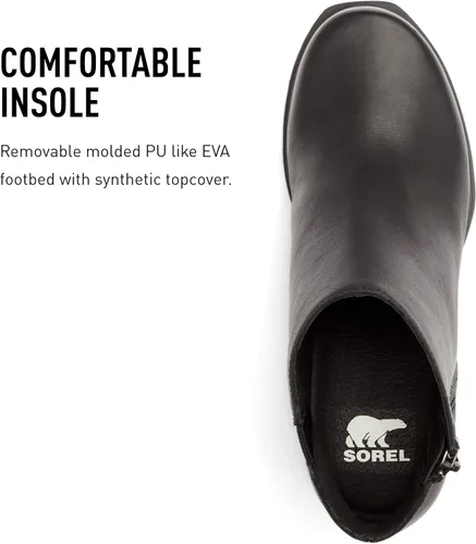 Vista 5 de SOREL Joan of Arctic Wedge III - Botas de cuña de cuero impermeables para mujer