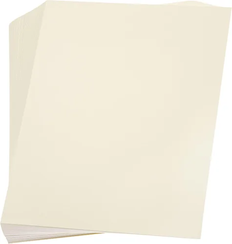 Vista 7 de Cartulina de 8.5 x 11 pulgadas, papel de cartulina amarilla marfil de 110 libras, papel de recortes de doble cara para manualidades, relieve