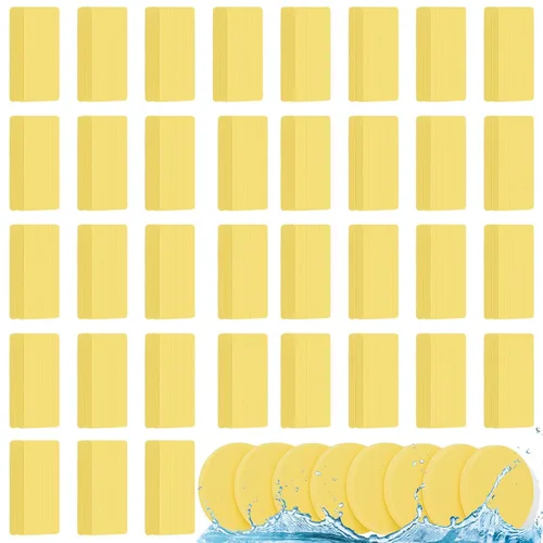 Vista 7 de Mifoci 960 esponjas faciales comprimidas para esteticistas, almohadillas de esponja de eliminación de maquillaje para mujeres, spa exfoliante facial