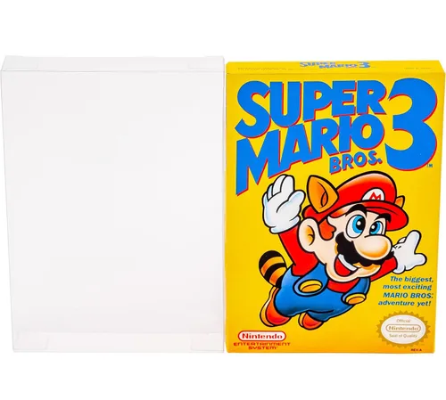 Vista 3 de Viturio Nintendo NES Game Box Protector Cases (10 Pack) Clear Plastic .35mm