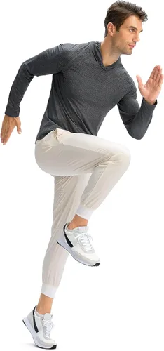 Vista 6 de Pudolla Pantalones deportivos para hombre con bolsillos con cremallera, pantalones deportivos ligeros para entrenamiento, gimnasio, correr, golf