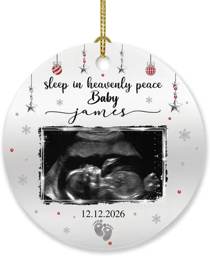 Vista 22 de Adorno de 5º aniversario, decoración del árbol de Navidad, nombres personalizados y recuerdos de aniversario de fotos, regalos para parejas juntas