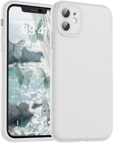 Vista 162 de SUPFINE - Funda diseñada para iPhone 12, silicona líquida premium con [forro de microfibra suave antiarañazos][protección de cámara mejorada], funda