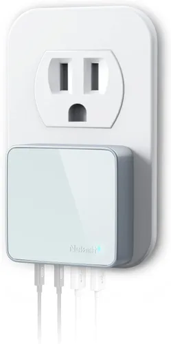 Vista 11 de Nekmit Cargador USB C, cargador de pared plano rápido y delgado de 52 W de 4 puertos con dos Power Delivery de 20 W y 2 puertos USB para iPhone