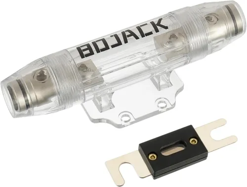 Vista 2 de Portafusibles BOJACK ANL, instalación segura en línea para cables de 0/2/4 AWG, diseño duradero para máxima protección, portafusibles de calibre 0