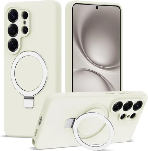 Vista 62 de SKYLMW - Funda para Samsung Galaxy S23 con soporte, 6.1 pulgadas, color negro Soporte de anillo magnético, compatible con Mag-Safe, funda