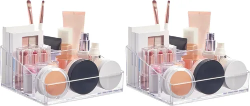 Vista 9 de Organizador de maquillajes de plástico de calidad premium.