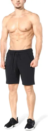 Vista 3 de ZENWILL Pantalones cortos de gimnasio para hombre, pantalones cortos de entrenamiento atléticos para fisicoculturismo con bolsillos