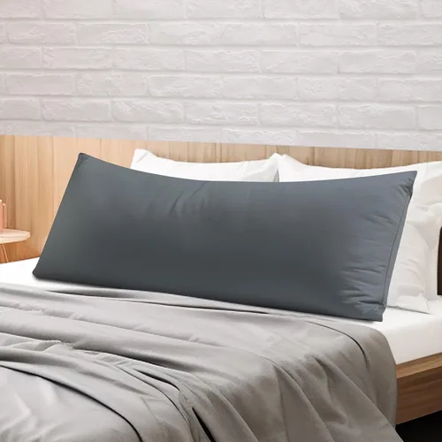 Vista 26 de Juego de 2 protectores de almohada 100% algodón egipcio, 600 hilos tamaño estándar con cremallera, fundas refrescantes de tejido satinado, Beige