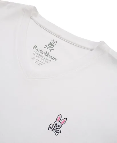 Vista 4 de Psycho Bunny Camiseta de manga larga con cuello en V para hombre