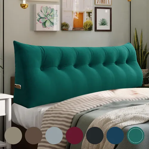 Vista 12 de Almohada de cuña para cabecero de cama Almohada pequeña de refuerzo para cabecera Almohada de lectura para sentarse en la cama para adultos, cojín