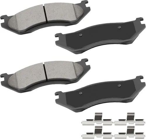 Vista 23 de cciyu - Juego de pastillas de freno de cerámica profesionales delanteras - Para Geo Prizm (1993-1997), Toyota Camry (1992-2001), Celica (1994-1997)