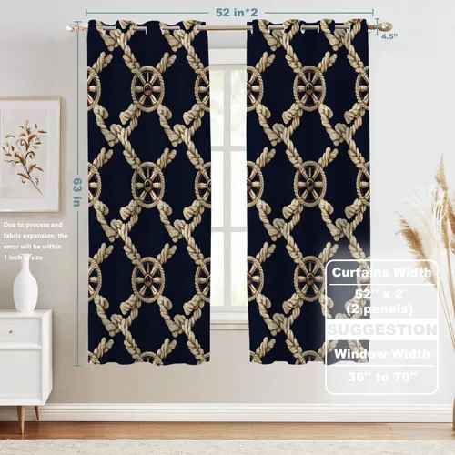 Vista 335 de Shrahala Orange Autumn Autumn Blackout Curtain Tiers, Fall Kitchen Valance Light Blocking Tier Drapes with Rod Pocket, 2 Pack 26 X 24 in