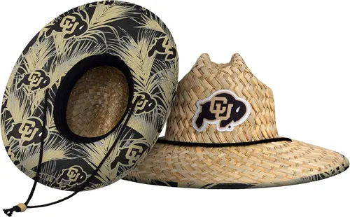 Vista 115 de FOCO - Sombrero de paja con logotipo de equipo universitario de NCAA y estampado floral para hombre