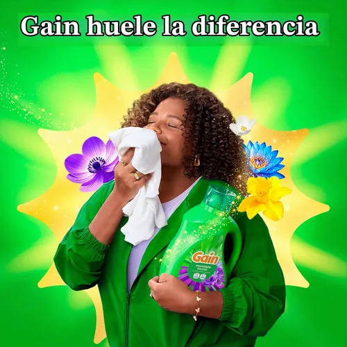 Vista 8 de [Usado] Gain Detergente líquido para ropa con defensa del olor, aroma Moonlight Breeze, jabón de lavandería para lavadoras HE, 60 onzas líquidas, 45